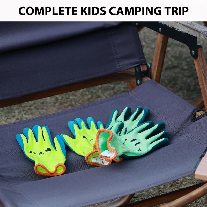 GLOSAV 2 Pairs Toddlers Gardening Gloves, Kids Sized Garden Glove for Yard Work, Non Slip, Flexible, Breathable (Size 2 for 2, 3, 4 Year Old Children) - Image 5